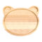 小熊造型橡膠木餐盤